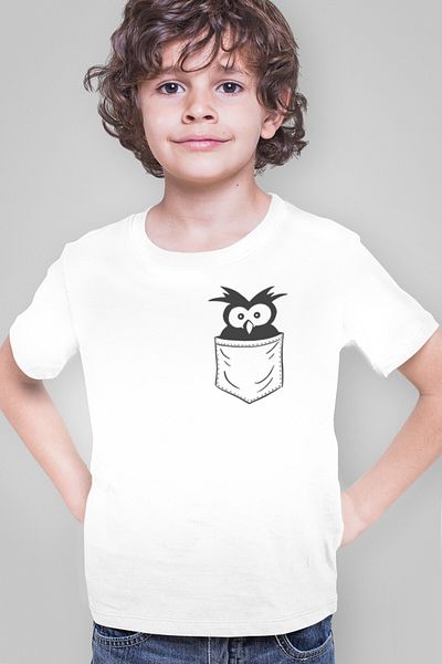 ROCKANDROLL Tricou Surprised Bird Panda Tumble Pole Surf pentru băiat în pachetul de 3 eco de buzunar