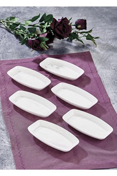 miya porselen مجموعة من 6 أطباق تقديم الإفطار الخاصة بسلسلة Bıthahya Sea Snack