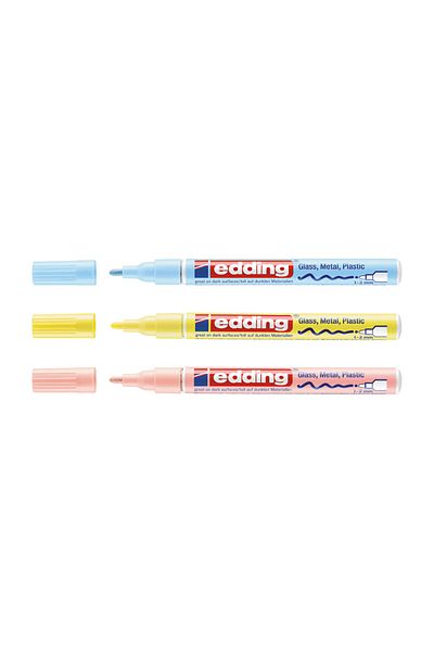 Edding 751 Hobby And Art Markers Set 3 Pastel Colors