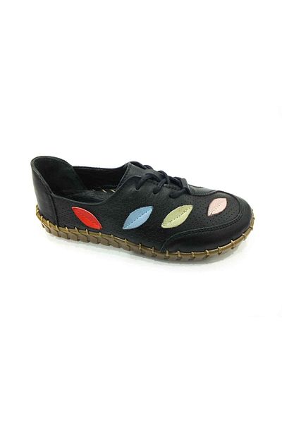 Çarıkçım Pantofi casual de damă din piele naturală Negru 114 671