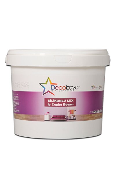 DecoBoya Deco Silikonlu Lüx Silinebilir Mat İc Cephe Duvar Boyası 3 Kg Tüm Re...