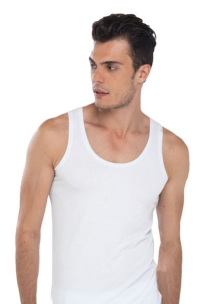 Malabadi Men's 2-Piece Single Jersey Athlete 002| White