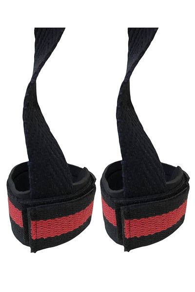 REMEGE Big Grip Pro Lifting Straps / Weight Lifting Belt / Red Black