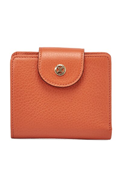 Tergan Orange Leather Women's Wallet - 05674h67