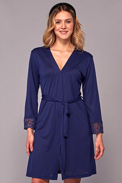 Emose Δαντελένιο φόρεμα Navy Blue