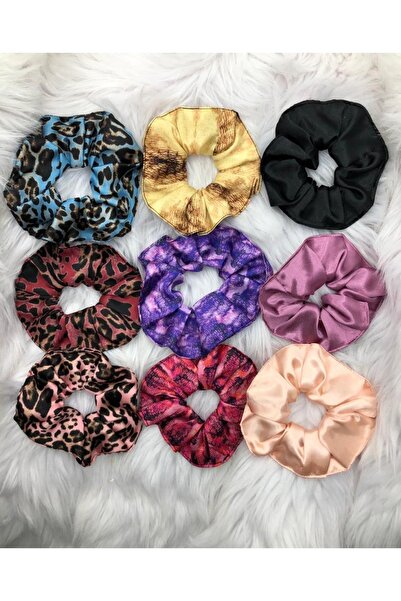 AYSE AGDAS طقم إبزيم مطاطي متعدد الألوان بطبعة جلد الفهد