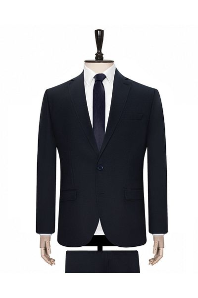 SÜVARİ Άνετη εφαρμογή 6 Drop Plain Navy Blue κοστούμι