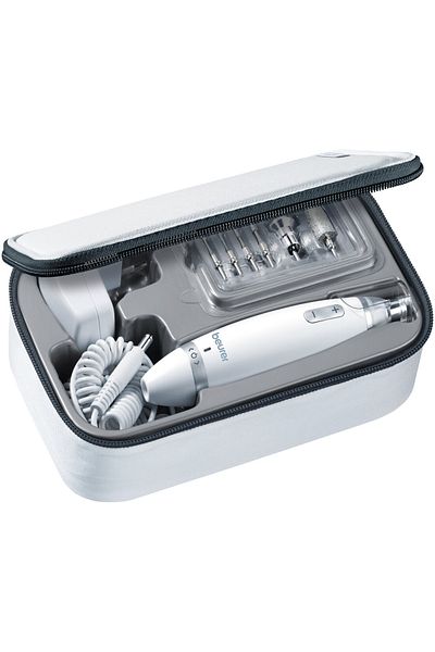 Beuer Mp 62 Electronic Manicure Pedicure Set, 10 Heads, Bright LED Light, Storage Bag Included