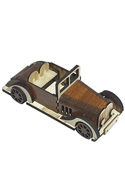 ADF TOPTAN Otantik Klasik Ahşap Oyuncak Araba
