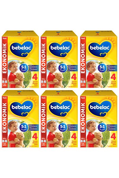Bebelac 4 Devam Sütü 800 Gr - 6'lı Set