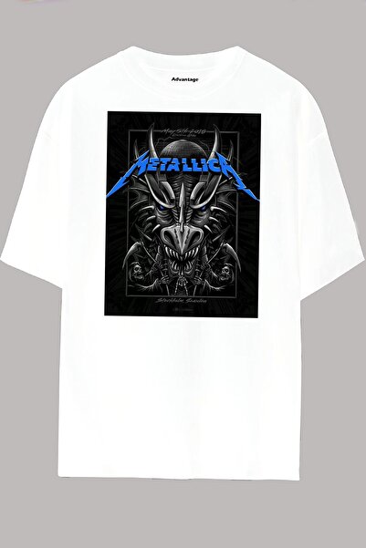 Advantage Metallica 23. Дизайн Oversize Біла футболка- Футболка