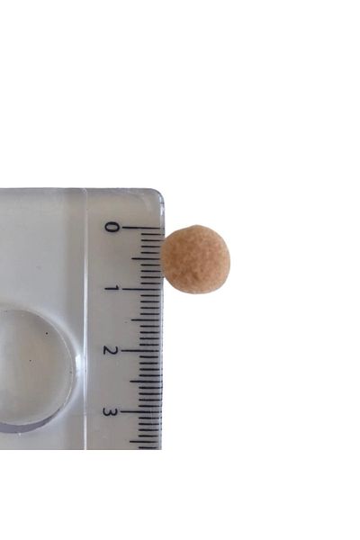 Yumuşakkeçe Milk Coffee Soft Pompon 1 Cm 100 Pieces