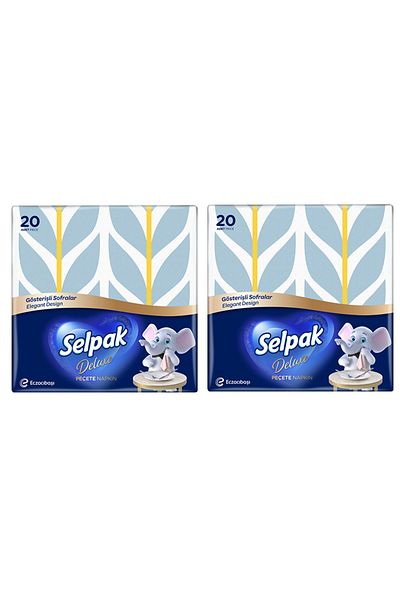 Selpak 2 X Pieces of 20 Deluxe Napkins with Spices - Flamboyant Tableware Series