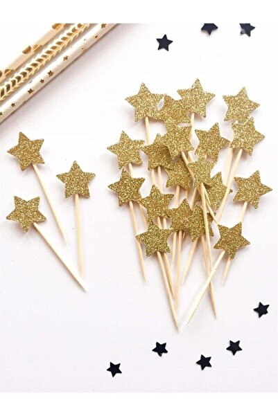 Genel Markalar Yıldız Simli Eva Kürdan (GOLD) 12'li