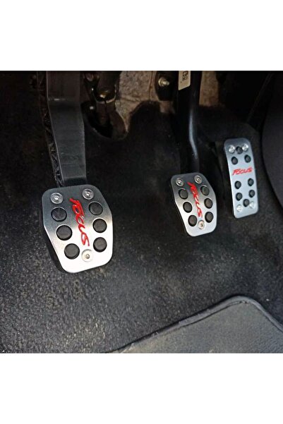 Genel Markalar Ford Focus Uyumlu 2010-2019 Pedal Seti Kırmızı Yazılı Manuel
