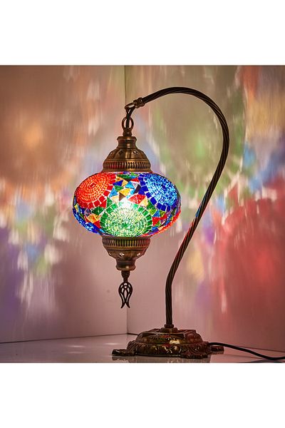 Demmex Mosaic Desktop Lampshade Authentic Decor Lamp Night Light