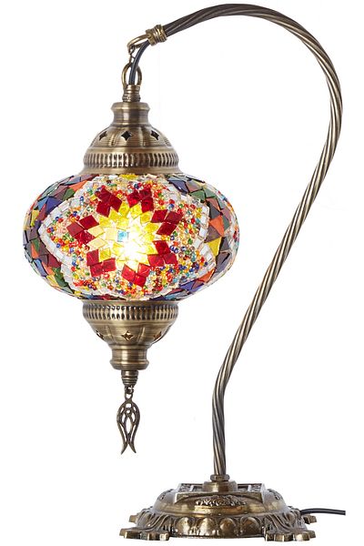 Demmex Mosaic Desktop Lampshade Authentic Decor Lamp Night Light