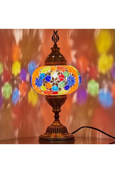 Demmex Mosaic Desktop Bedside Table Authentic Decor Lamp Night Light