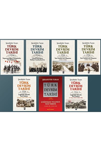 Bilgi Yayınevi Türk Devrim Tarihi Seti (7 Cilt) kitabı - Şerafettin Turan - B...
