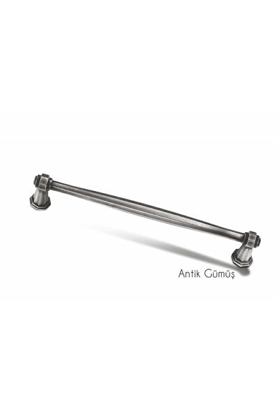 ARON (1 ADET) Sütun Kulp (ANTİK GÜMÜŞ) Tv Ünite Komidin Şifonyer Konsol Mutfak Dolap Kapak Kulpu 160mm