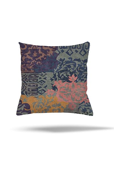 EKO Ethnic Leaf Pattern Feather Μαξιλαροθήκη με κρυφό φερμουάρ - Μαξιλαροθήκη