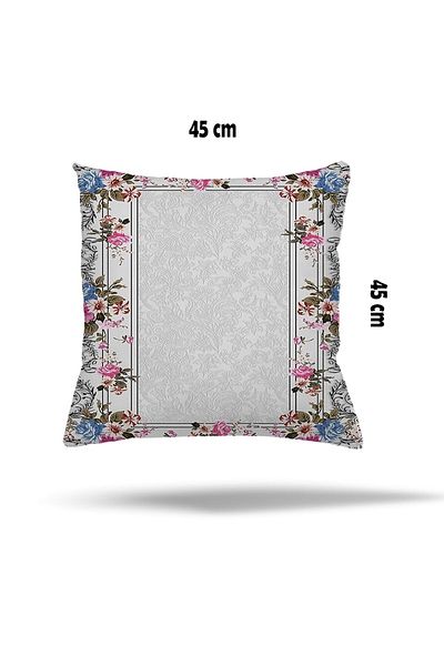 linazaitun Husă de pernă cu fermoar ascuns cu frunze cu model geometric - husă de pernă pentru scaun