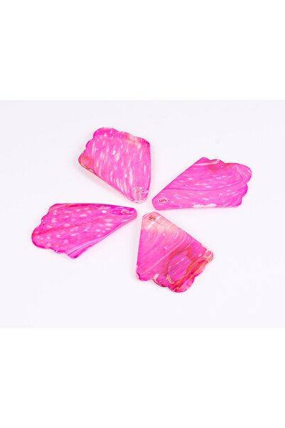 yfhobi 1 Adet- 65 Mm Doğal Sedef Taş Takı Aparatı, Pembe Renk, Doğal Taş Boncuk