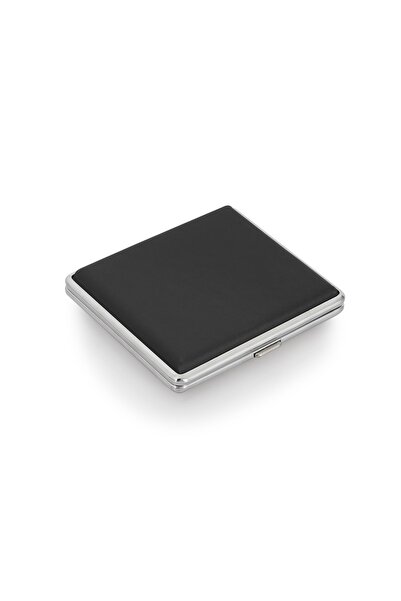 zekupp Siyah Deri Metal Tabaka