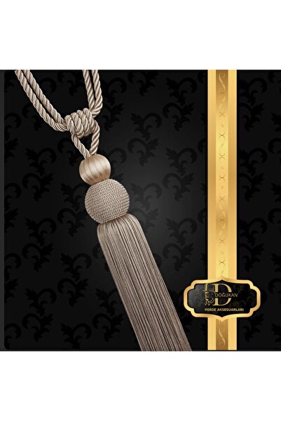 Doğukan perde aksesuarları Smr-05 Braçol Başlık Vizon - Ip Vizon (1 ADET)