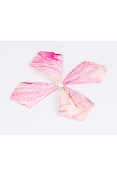 yfhobi 1 Adet- 65 Mm Doğal Sedef Taş Takı Aparatı, Pembe Desenli Renk, Doğal ...