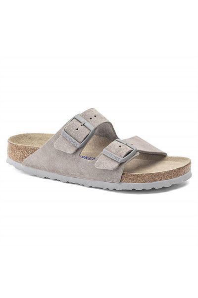 Birkenstock Arizona Soft Footbed Men's Slippers - Stone Money