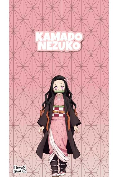 animeandyourworld Nezuko Komado Notebook 1 Piece Special Design A4 Size 21*29 Cm Wired Striped Large Size Notebook