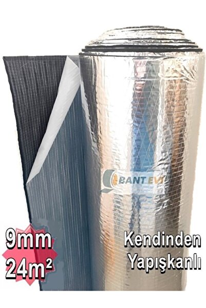 BANT EVİ Alüminyum Folyolu Kauçuk Izolasyon 9mm 120cm 24m2 Kendinden Yapışkan...