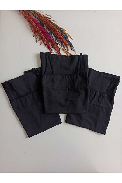 ParisTrend قميص داخلي نسائي مكون من 3 قطع بحزام من القطن