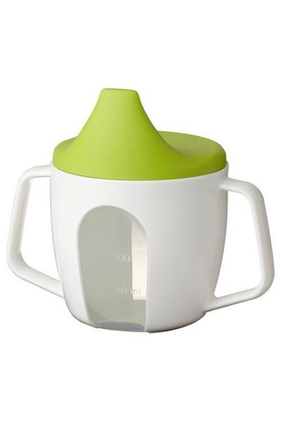 IKEA Börja Baby Water Bottle Feeding Cup Green White