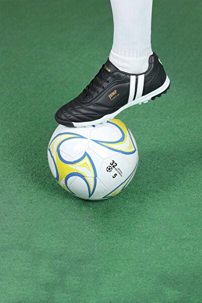 Jump 13258 Men's Black White Astroturf Football Shoes 36/45 -1