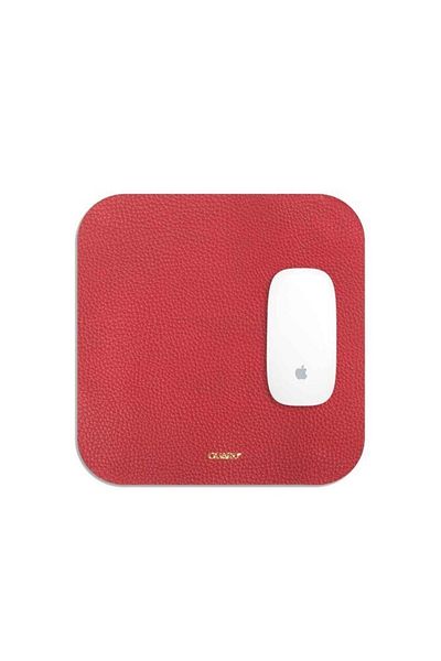 GUARD Mouse Pad din piele rosie 30 x 27 Cm
