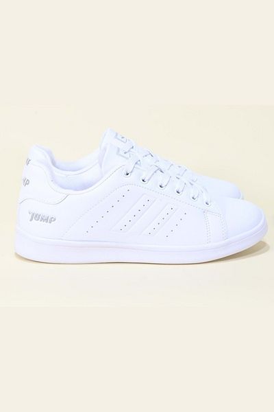 Jump 15306/15307 Unisex Anatomical White Sneaker - Ανδρικά/Γυναικεία, 36/45, Casual αθλητικά παπούτσια