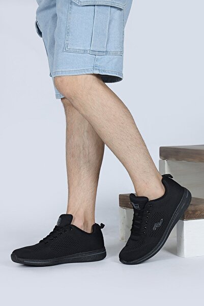Jump 24937 / 24938 Унісекс Чорні Кросівки - Анатомічні Повсякденні Спортивні Кросівки