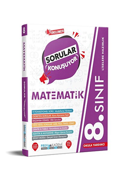 Pruva Akademi 8.SINIF MATEMATİK SORULAR KONUŞUYOR