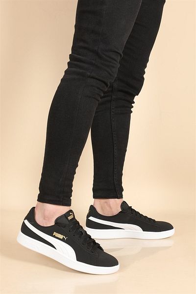Puma Smash V2 Buck - Men's Black Sneakers -365160 23