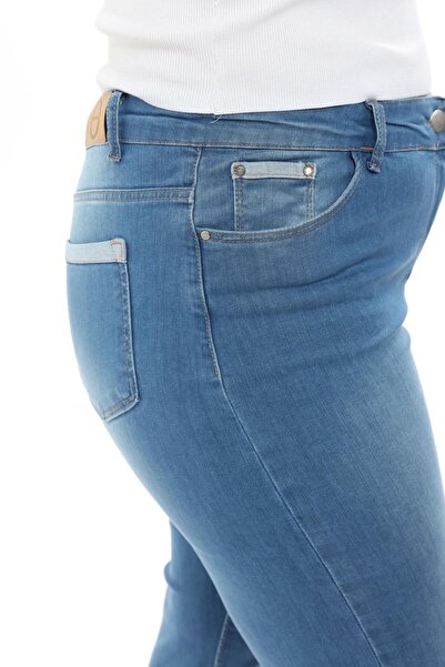 EYLÜL BUTİK Women's Large Size Double Leg Ankle Pants