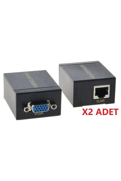Alfais 4896 Rj45 Vga Ek Uzatici Cat5e 6 Kablos Extender 60 Metre