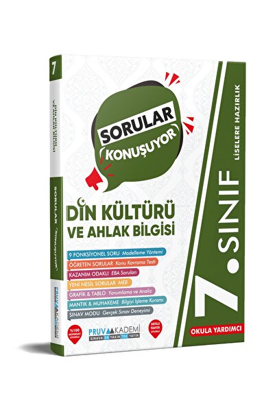 Pruva Akademi 7.SINIF DİN KÜLTÜRÜ SORULAR KONUŞUYOR