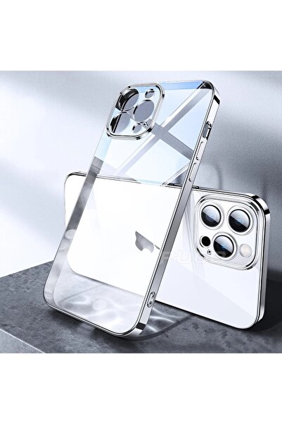 m.tk moveteck Iphone 13 Pro Max Uyumlu Kılıf Kamera Lens Koruma Kenarı Parlak...