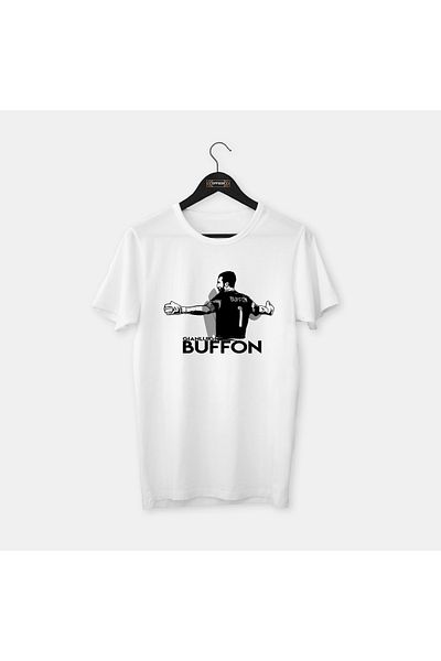 OFFSIDE CLOTHES Gianluigi Buffon - Σειρά Θρύλων Σχεδίου Προσαρμοσμένου Σχεδίου, Χτενισμένο Βαμβακερό T-Shirt