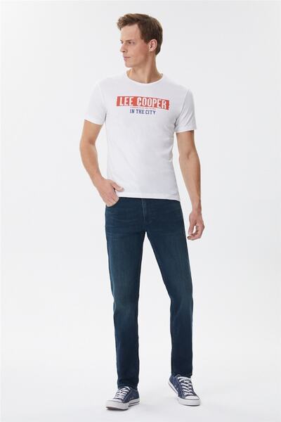 Lee Cooper Πραγματικό ανδρικό μπλουζάκι με λαιμόκοψη