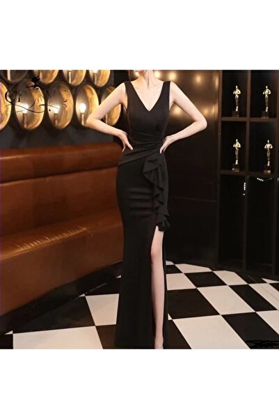 Secret Passion Lingerie Μαύρο ελαστικό ύφασμα με λεπτομέρεια βολάν μέσης με σ...