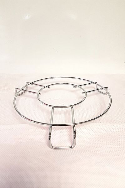 Maksipazar Chrome Luxury Round Trivet Teapot Pot Mat Steel Trivet