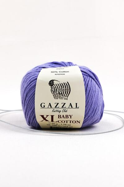 Gazzal Baby Cotton Xl 50 Gr, Amigurimi, Punch Hand Knitting Yarn Taka Yarn (3420 Xl)
